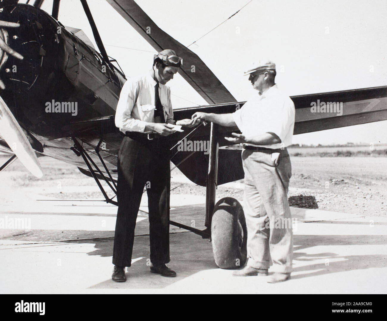 Gezeigt ist eine frühe feste Flügel hybrid Hubschrauber in den 1930er Jahren. Wahrscheinlich eine Version eines Pitcairn PCA-2 Stockfoto