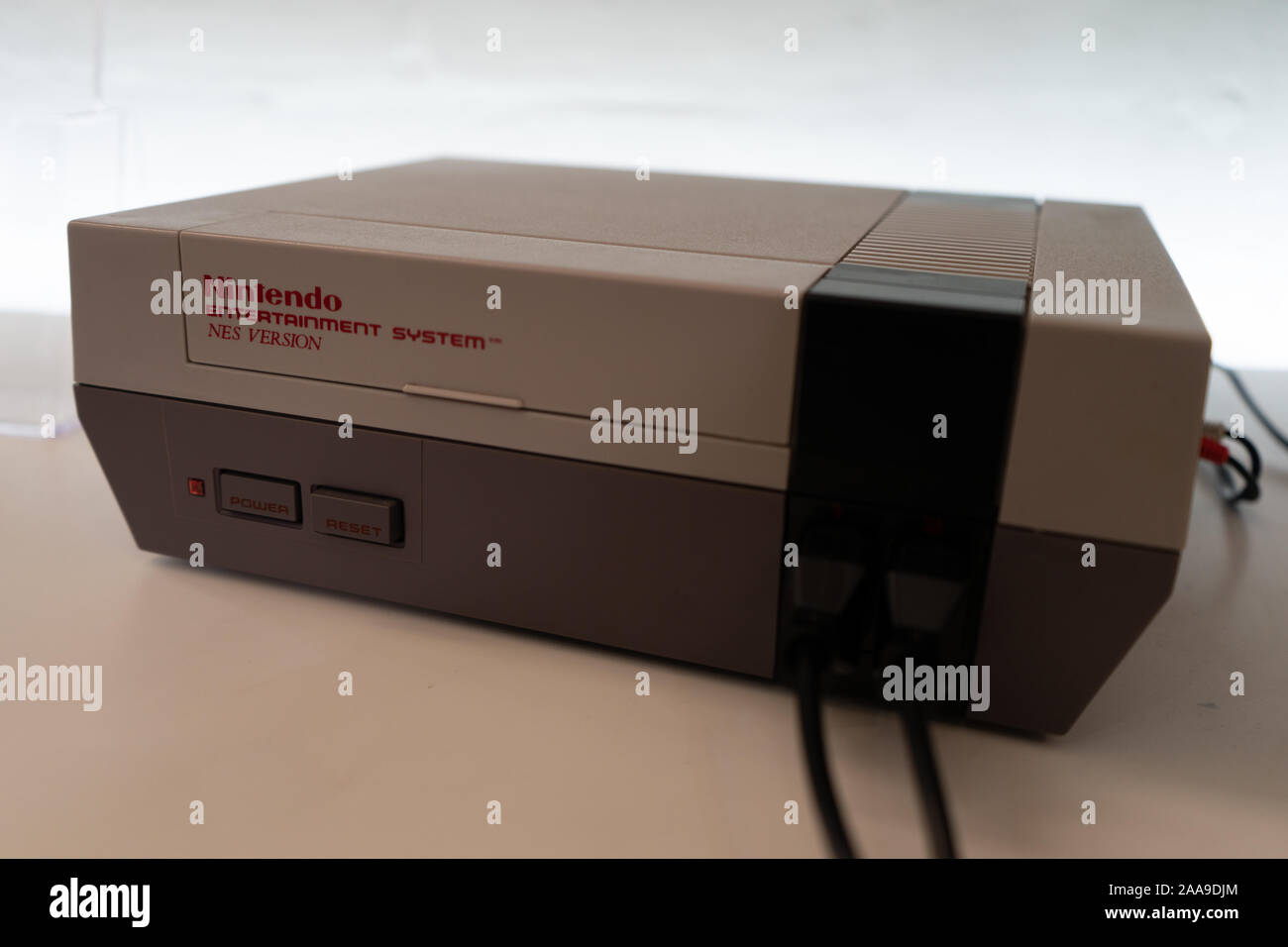 Ein Original Nintendo Entertainment System oder NES, zuerst in den 80er Stockfoto
