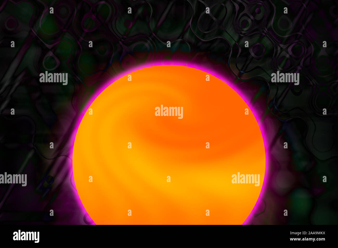 Eine abstrakte psychedelischen Hintergrundbild. Stockfoto