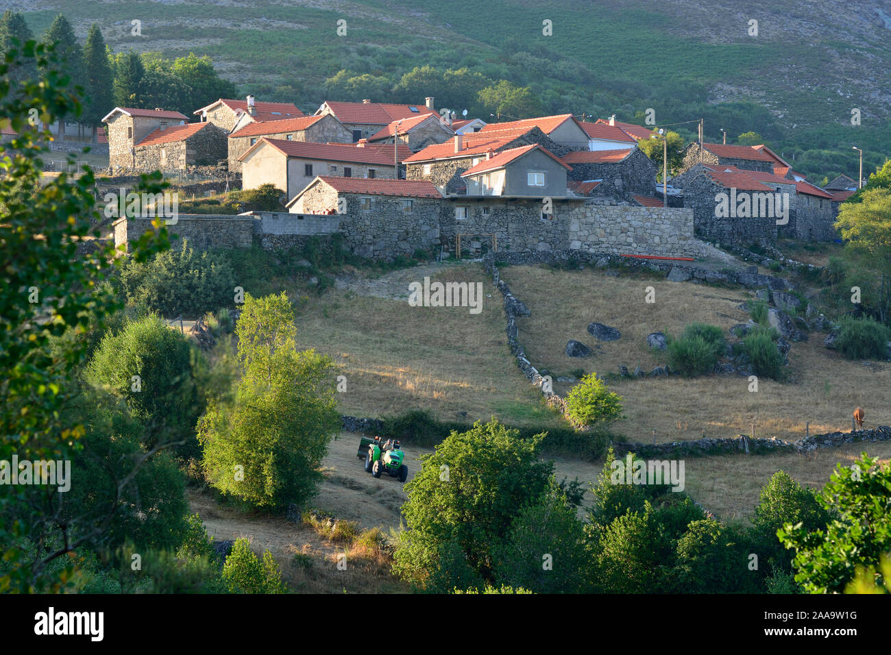 Das ländliche Dorf Branda Dos Homens. Nationalpark Peneda Geres, Portugal Stockfoto