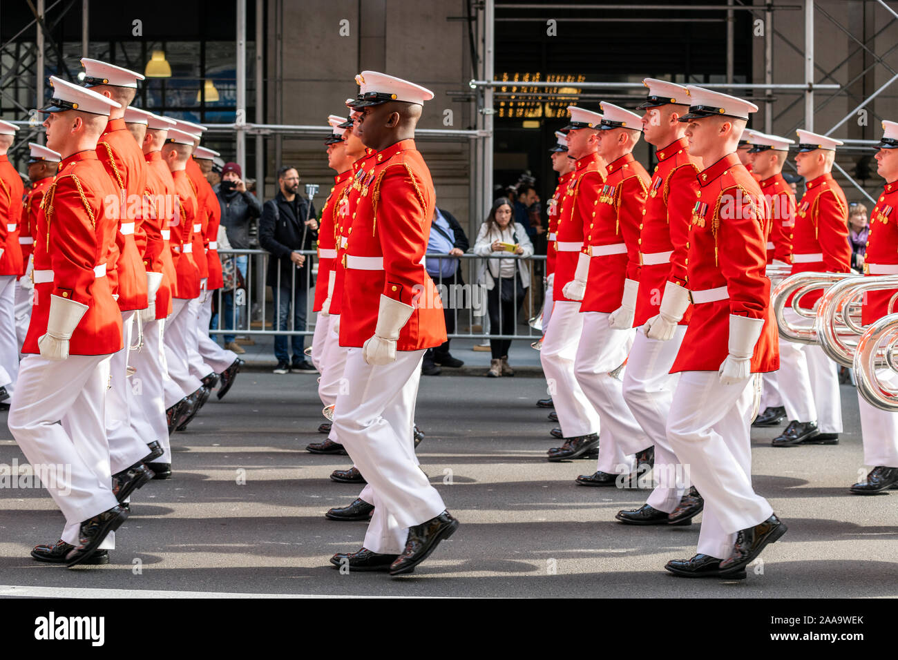 Veterans Day Parade, Fifth Avenue, Manhattan, New York, USA Stockfoto