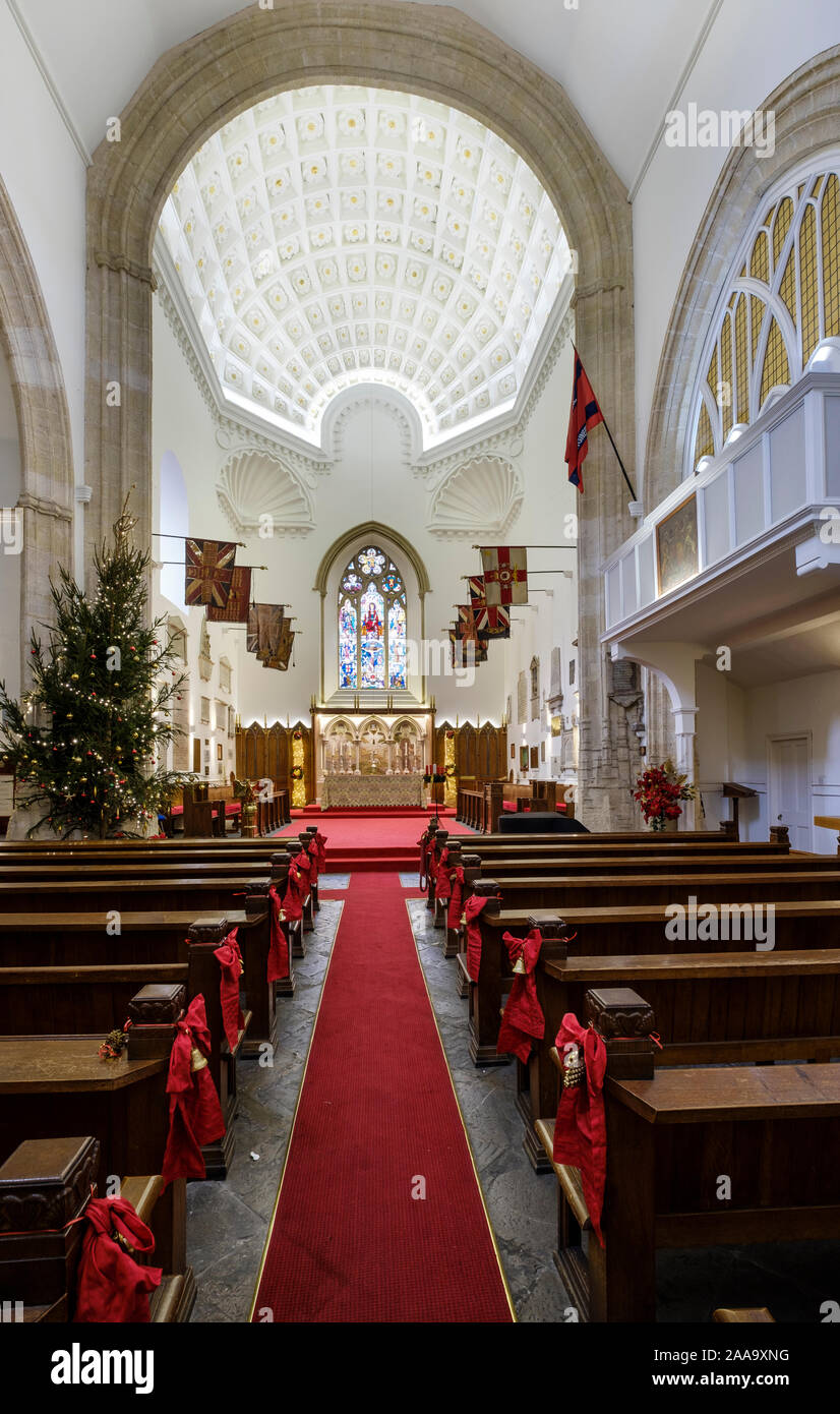 Die King's Chapel, Main Street, Gibraltar. Stockfoto