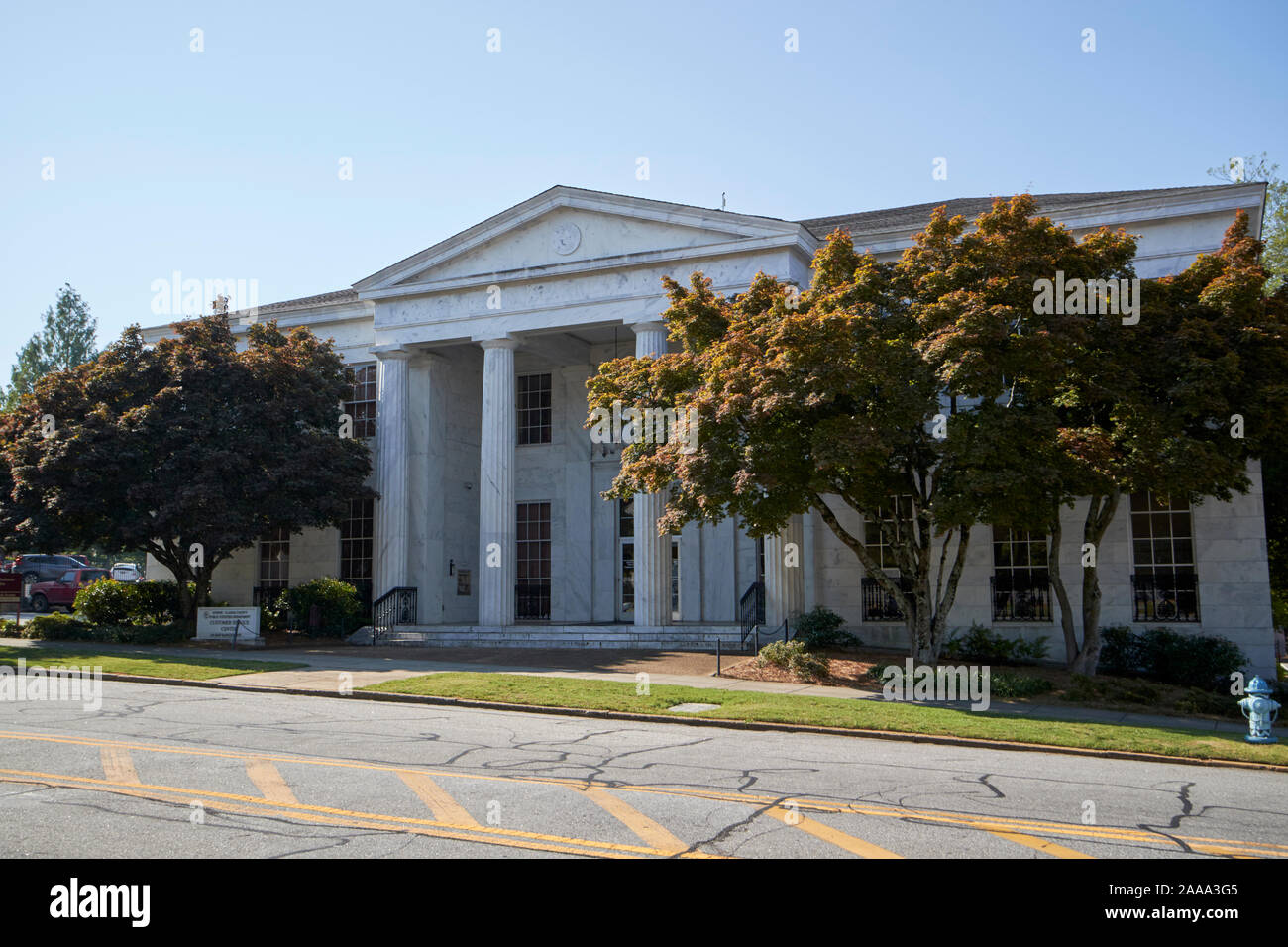 Athen Clarke County Public Utilities Abteilung Customer Service Center in der ehemaligen Athen erste Bank Hauptsitz Athen Georgia USA Stockfoto