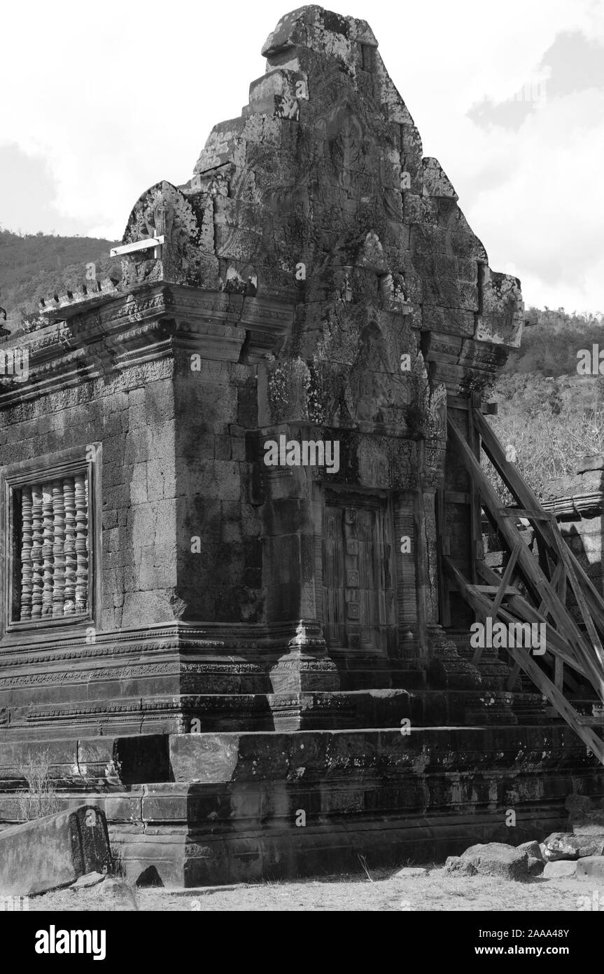 Khmer Tempel und Weltkulturerbe Vat Phou in der Nähe von Champasak ion Süden Laos Stockfoto