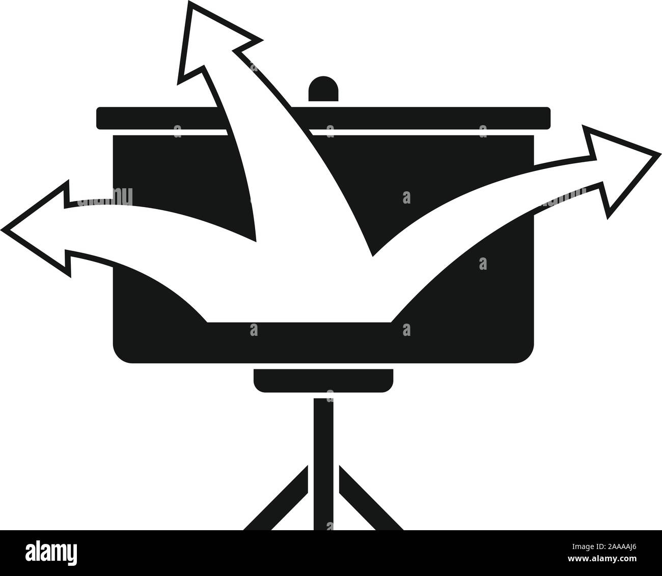 Banner Gelegenheit Symbol. Einfache Abbildung der Fahne Gelegenheit vektor Symbol für Web Design auf weißem Hintergrund Stock Vektor