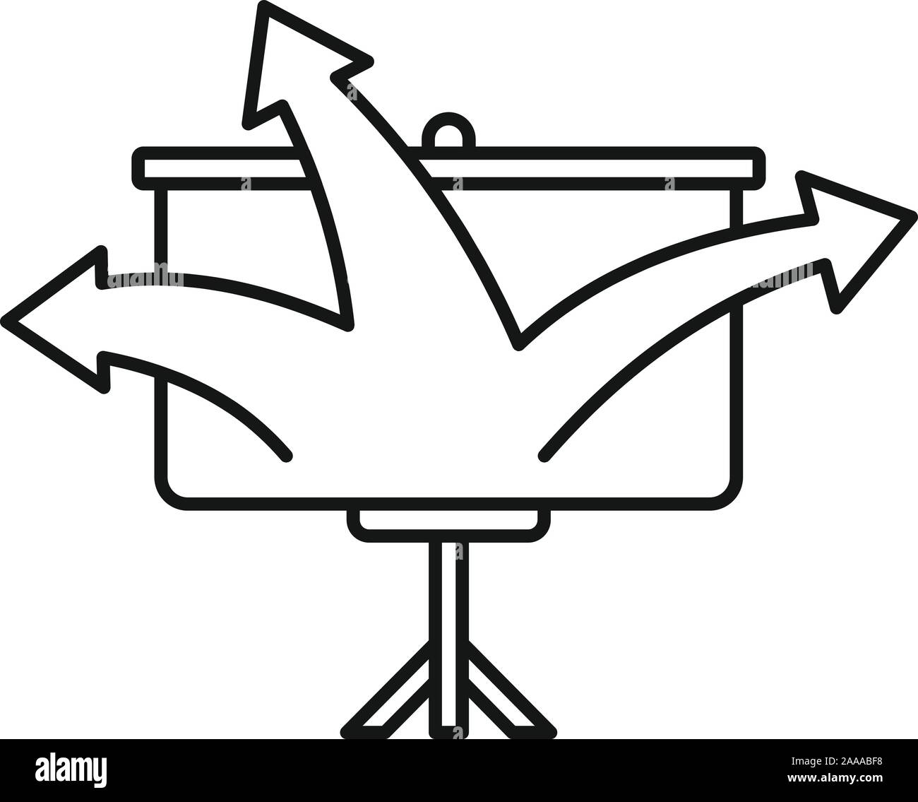 Banner Gelegenheit Symbol. Umrisse banner Gelegenheit vektor Symbol für Web Design auf weißem Hintergrund Stock Vektor