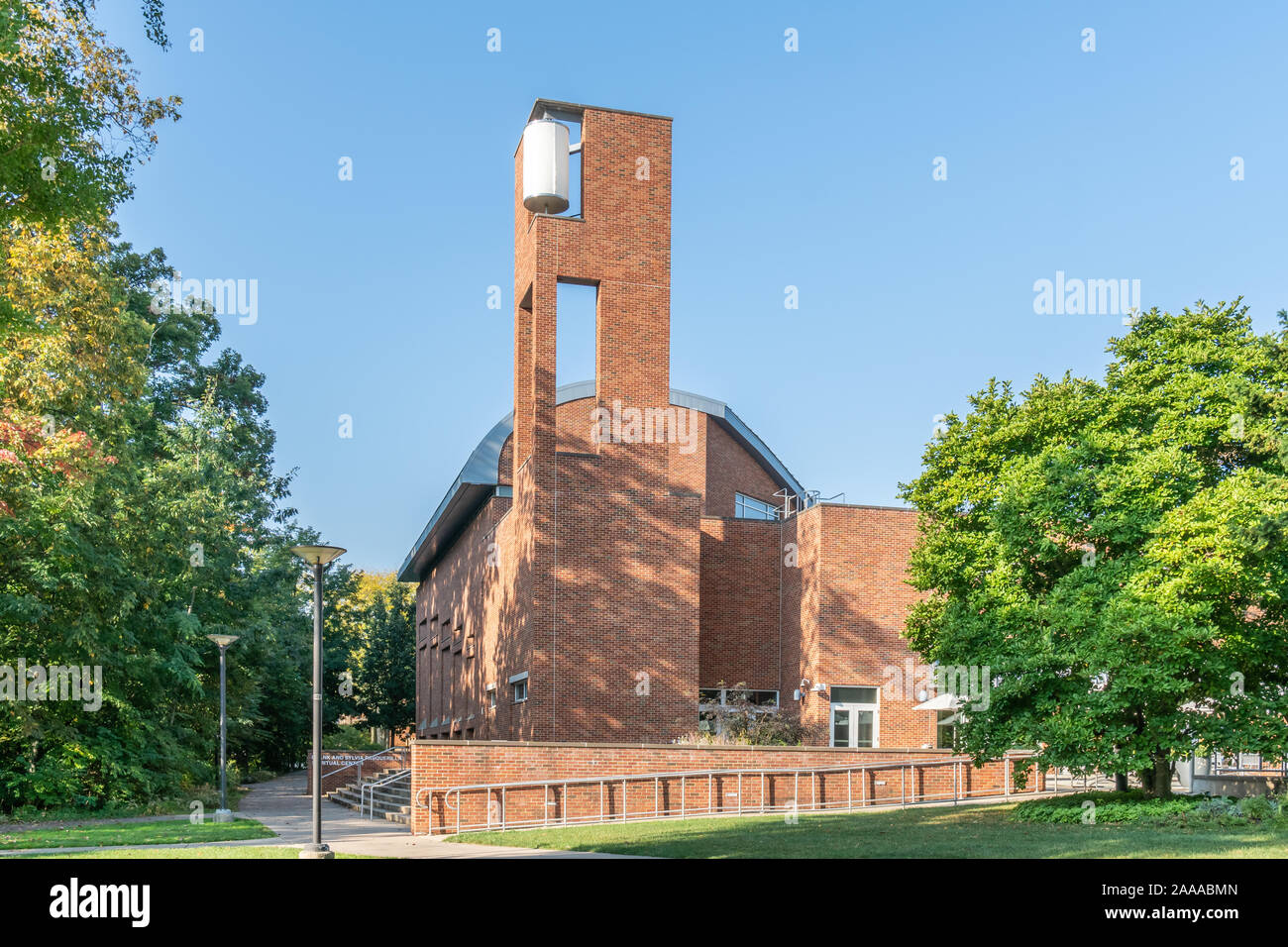 UNIVERSITY PARK, PA/USA, 28. September 2019: Eisenhower Kapelle auf dem Campus der Penn State University. Stockfoto