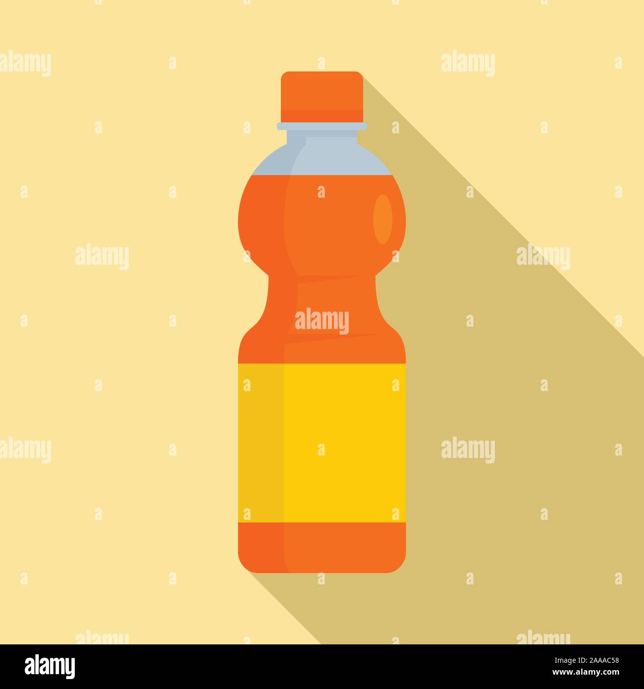 Orange soda Symbol. Flache Darstellung von orange Soda vektor Symbol für Web Design Stock Vektor
