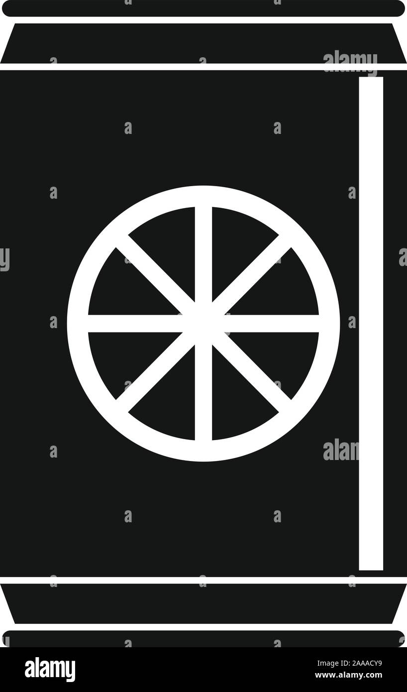 Gesunde orange Soda Symbol. Einfache Abbildung von gesunden orange Soda vektor Symbol für Web Design auf weißem Hintergrund Stock Vektor