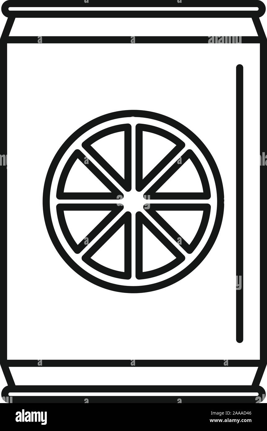 Gesunde orange Soda Symbol. Überblick gesunde orange Soda vektor Symbol für Web Design auf weißem Hintergrund Stock Vektor