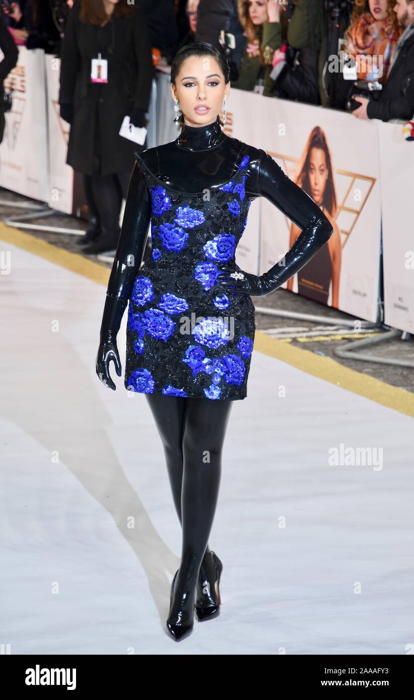 Naomi Scott. "Charlie's Angels"-UK Premiere, Curzon Mayfair, London. Großbritannien Stockfoto