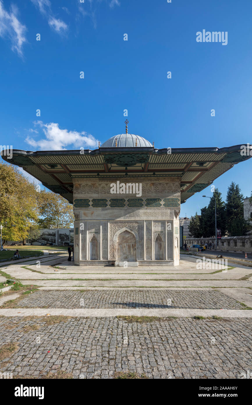 Tophane Wasserbrunnen Dispensary, Beyoğlu, Istanbul, Türkei Stockfoto