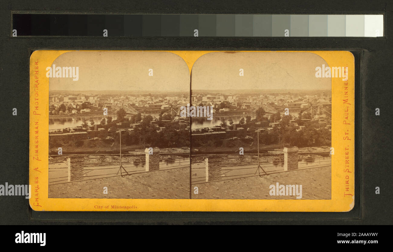 Stadt von Minneapolis.; Stadt von Minneapolis. Stockfoto