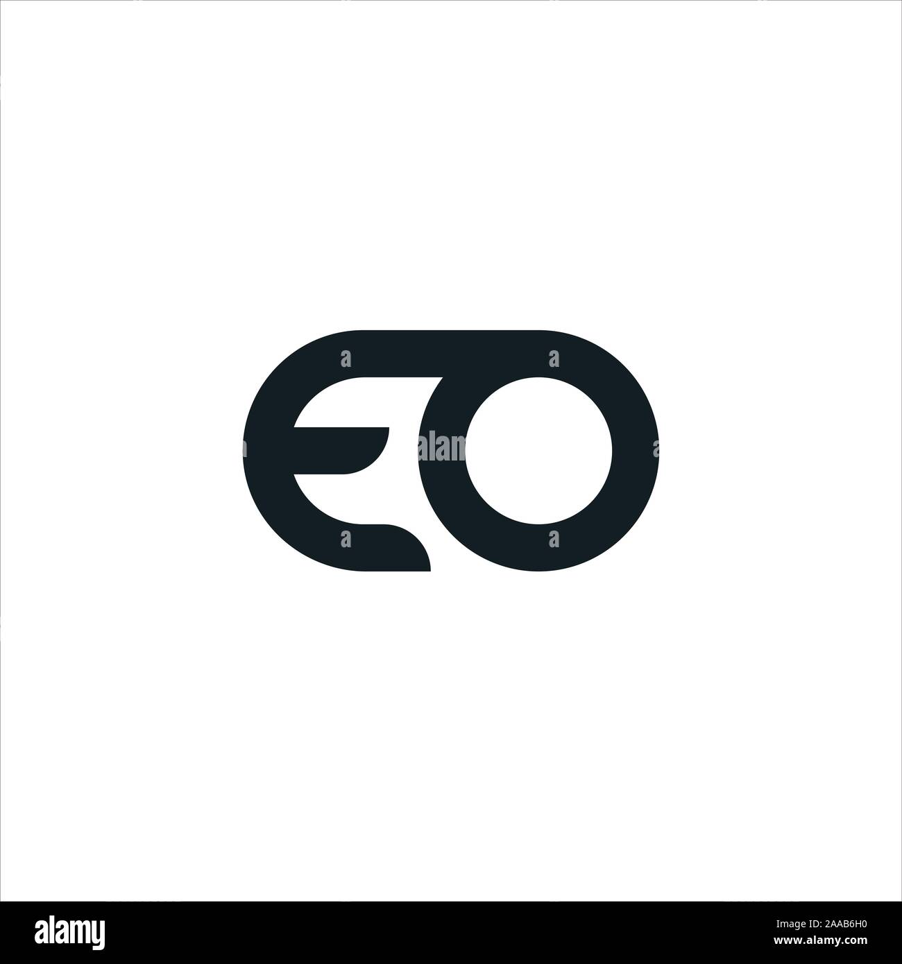 Initial eo oder oe Logo vektor design Vorlage Stock Vektor