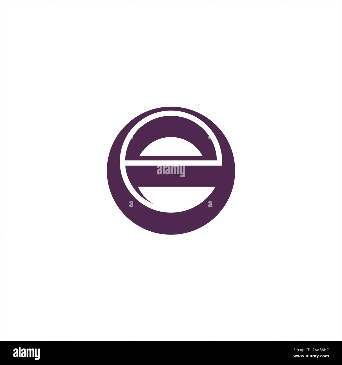 Initial eo oder oe Logo vektor design Vorlage Stock Vektor