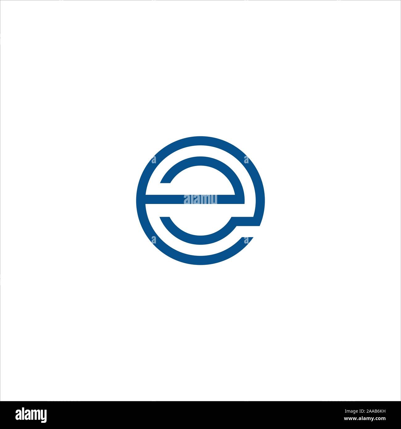 Initial eo oder oe Logo vektor design Vorlage Stock Vektor