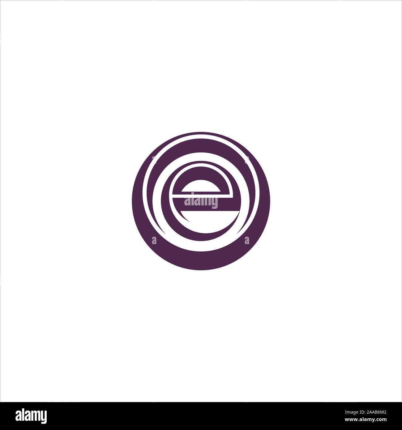 Initial eo oder oe Logo vektor design Vorlage Stock Vektor