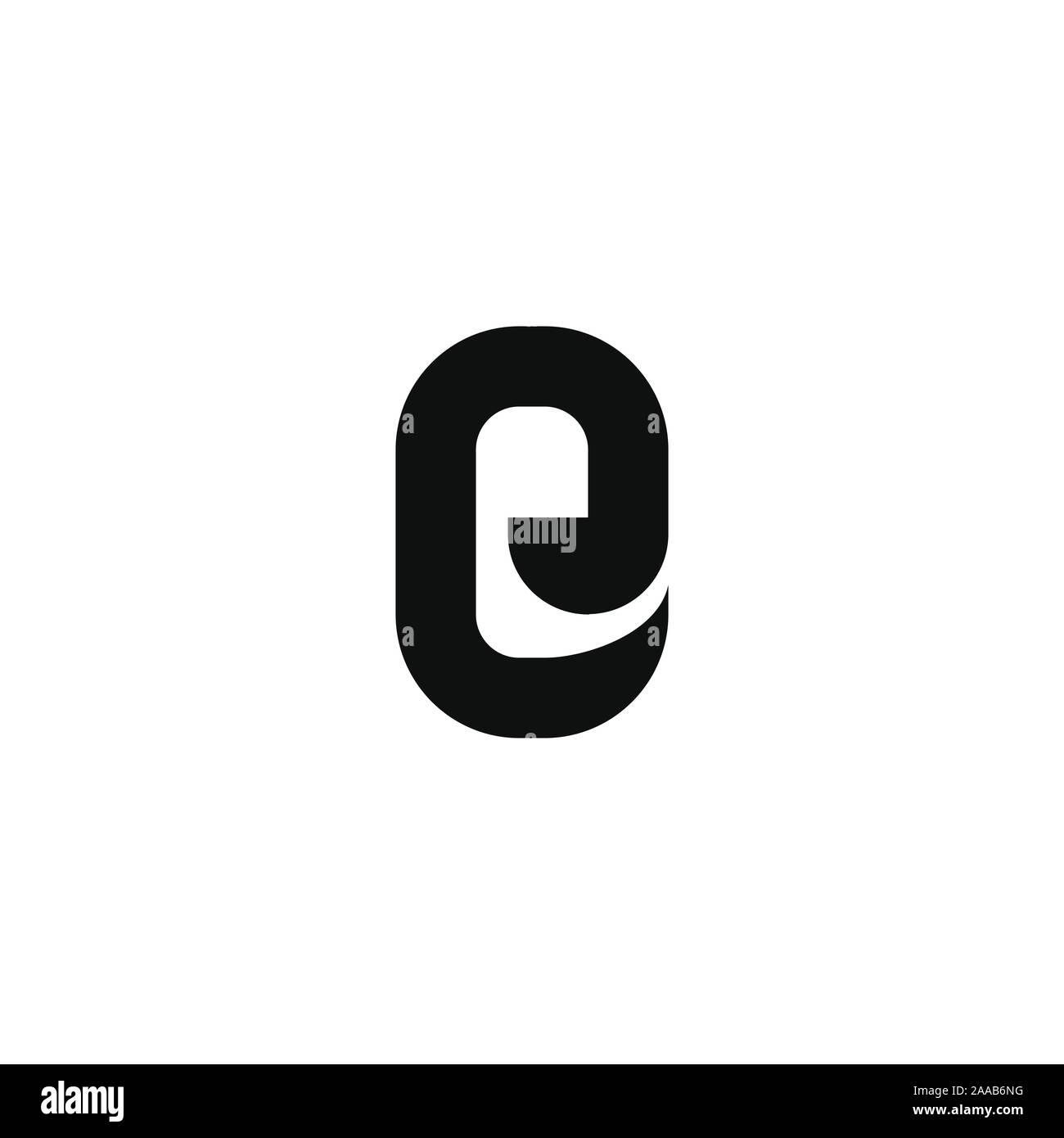 Initial eo oder oe Logo vektor design Vorlage Stock Vektor