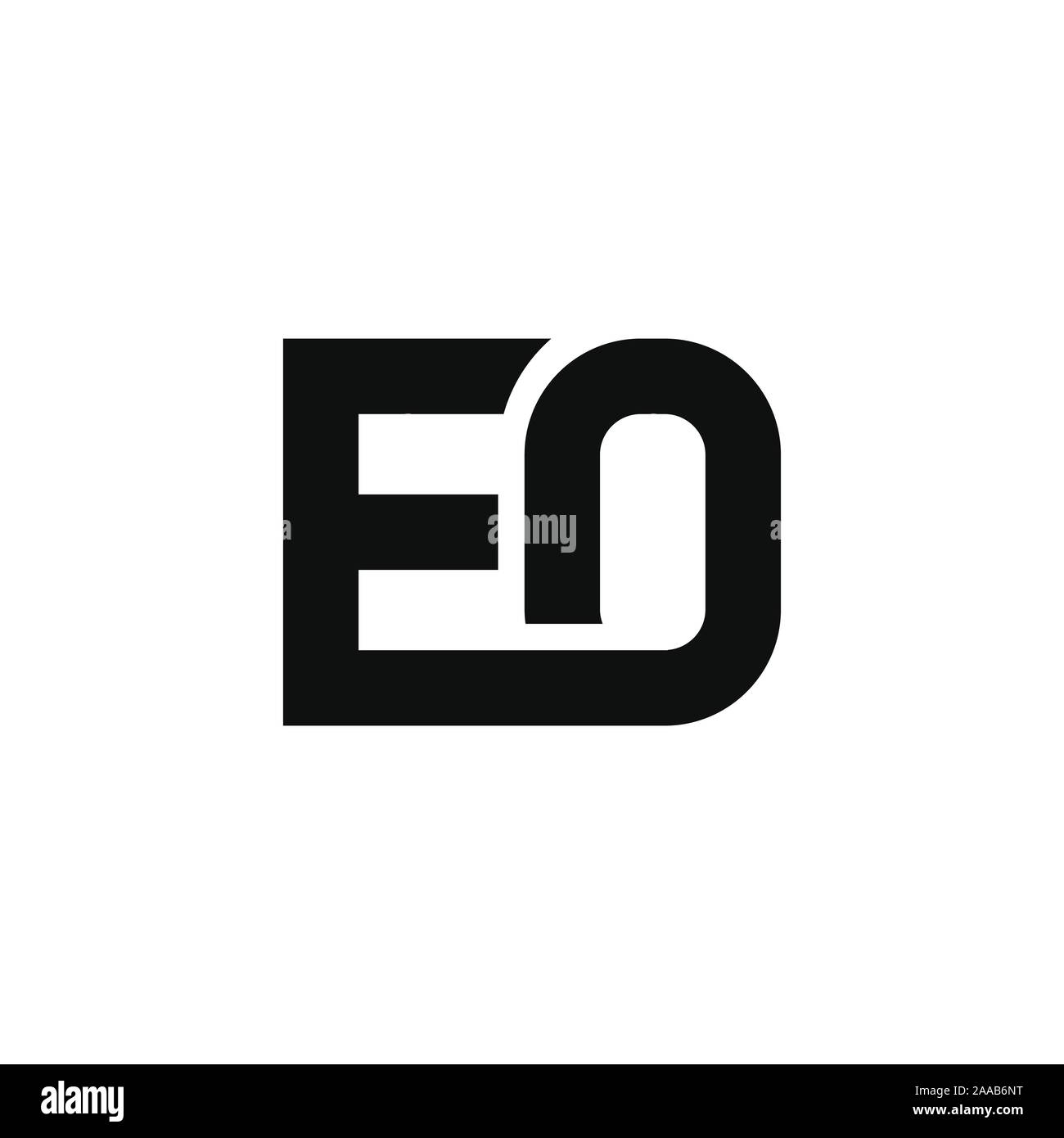 Initial eo oder oe Logo vektor design Vorlage Stock Vektor