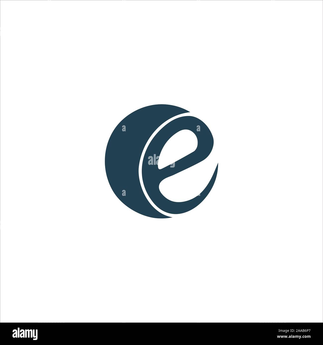 Initial eo oder oe Logo vektor design Vorlage Stock Vektor