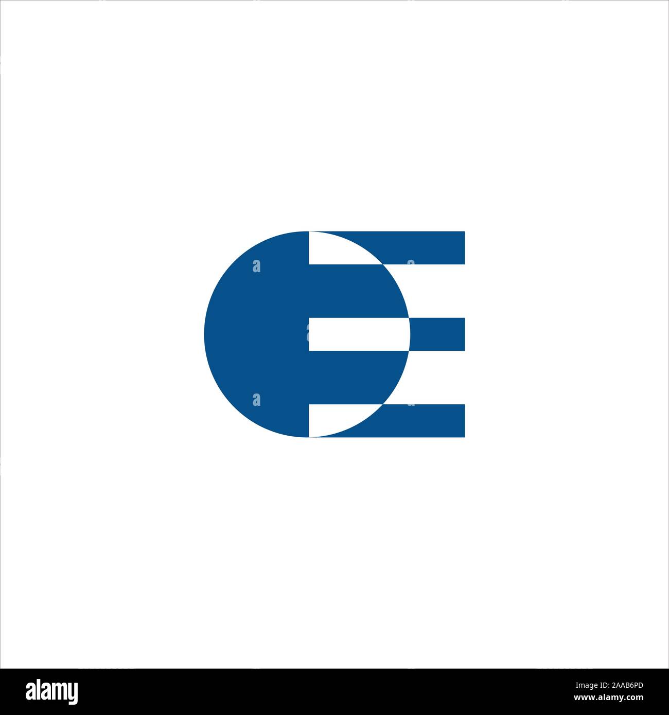 Initial eo oder oe Logo vektor design Vorlage Stock Vektor