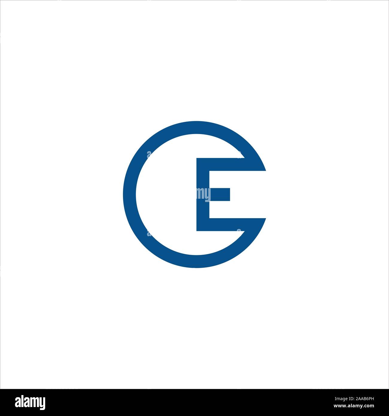 Initial eo oder oe Logo vektor design Vorlage Stock Vektor