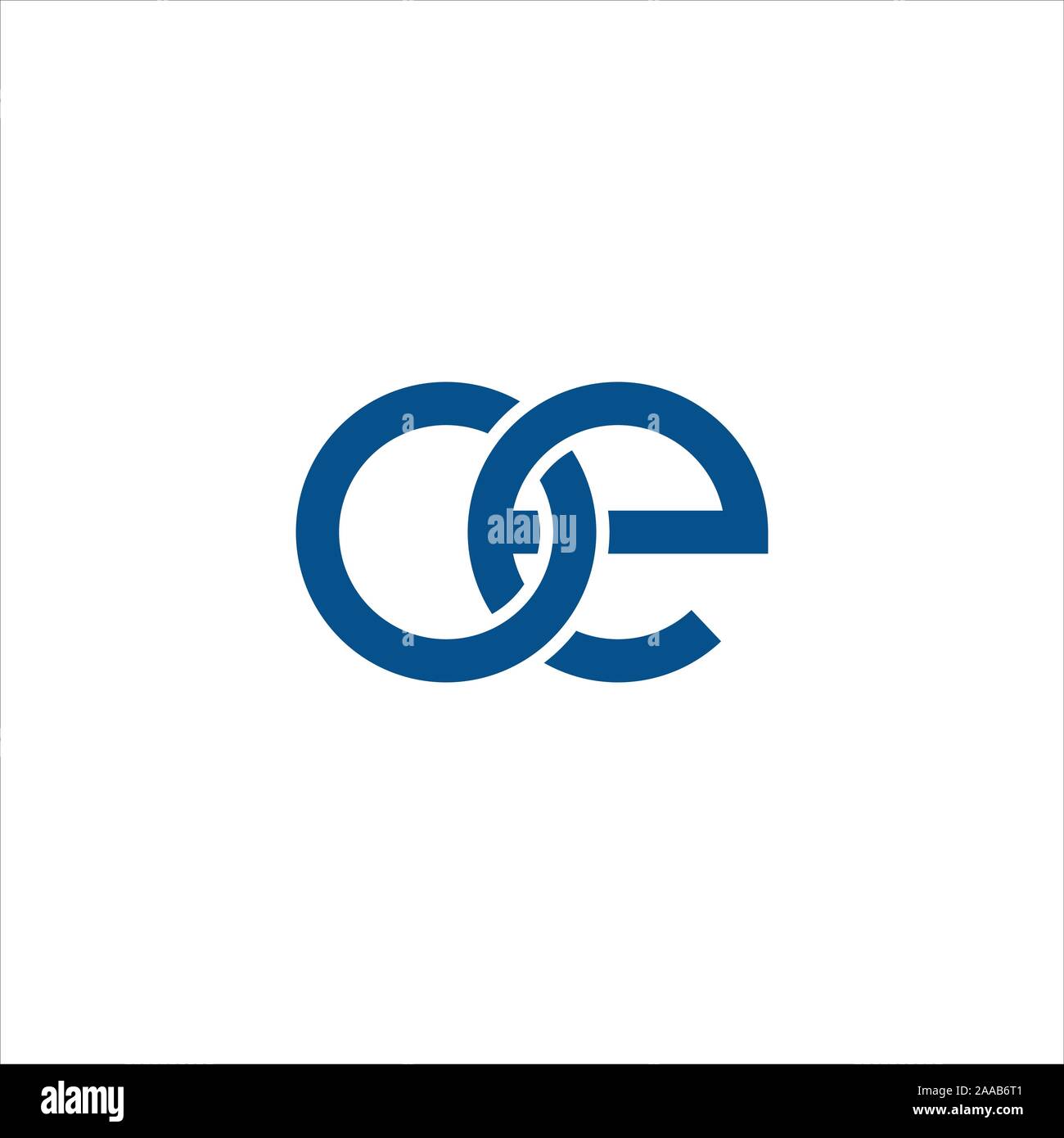 Initial eo oder oe Logo vektor design Vorlage Stock Vektor