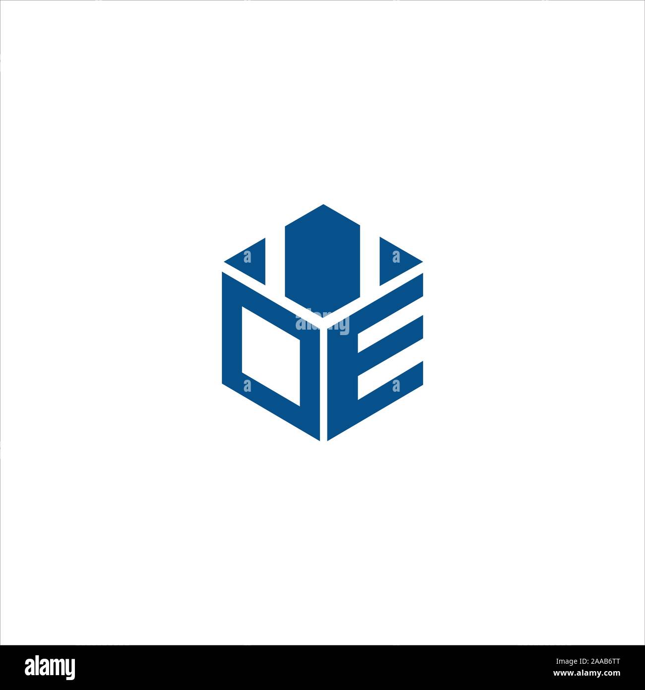 Initial eo oder oe Logo vektor design Vorlage Stock Vektor