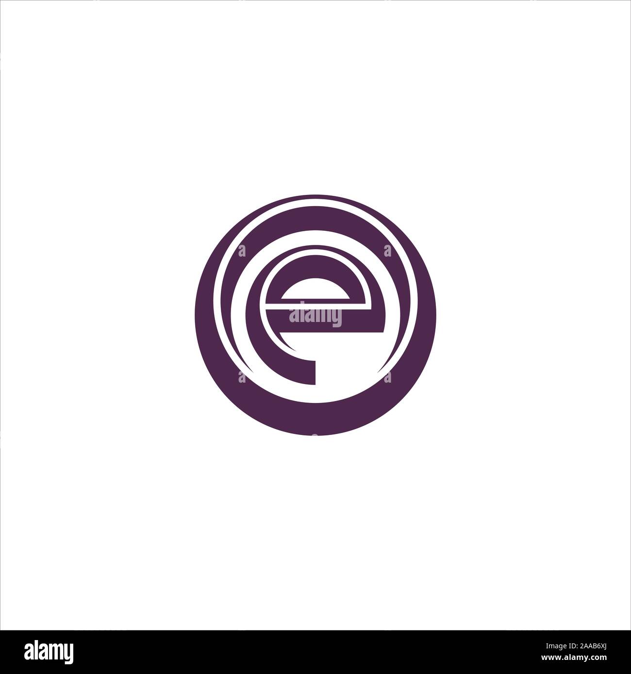 Initial eo oder oe Logo vektor design Vorlage Stock Vektor