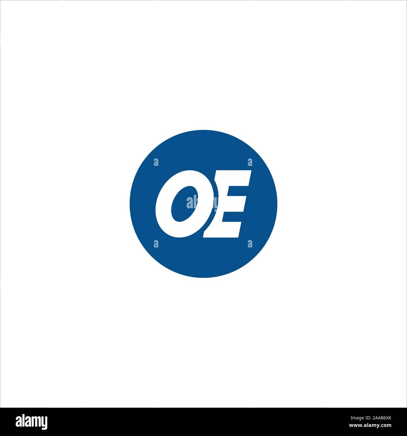 Initial eo oder oe Logo vektor design Vorlage Stock Vektor