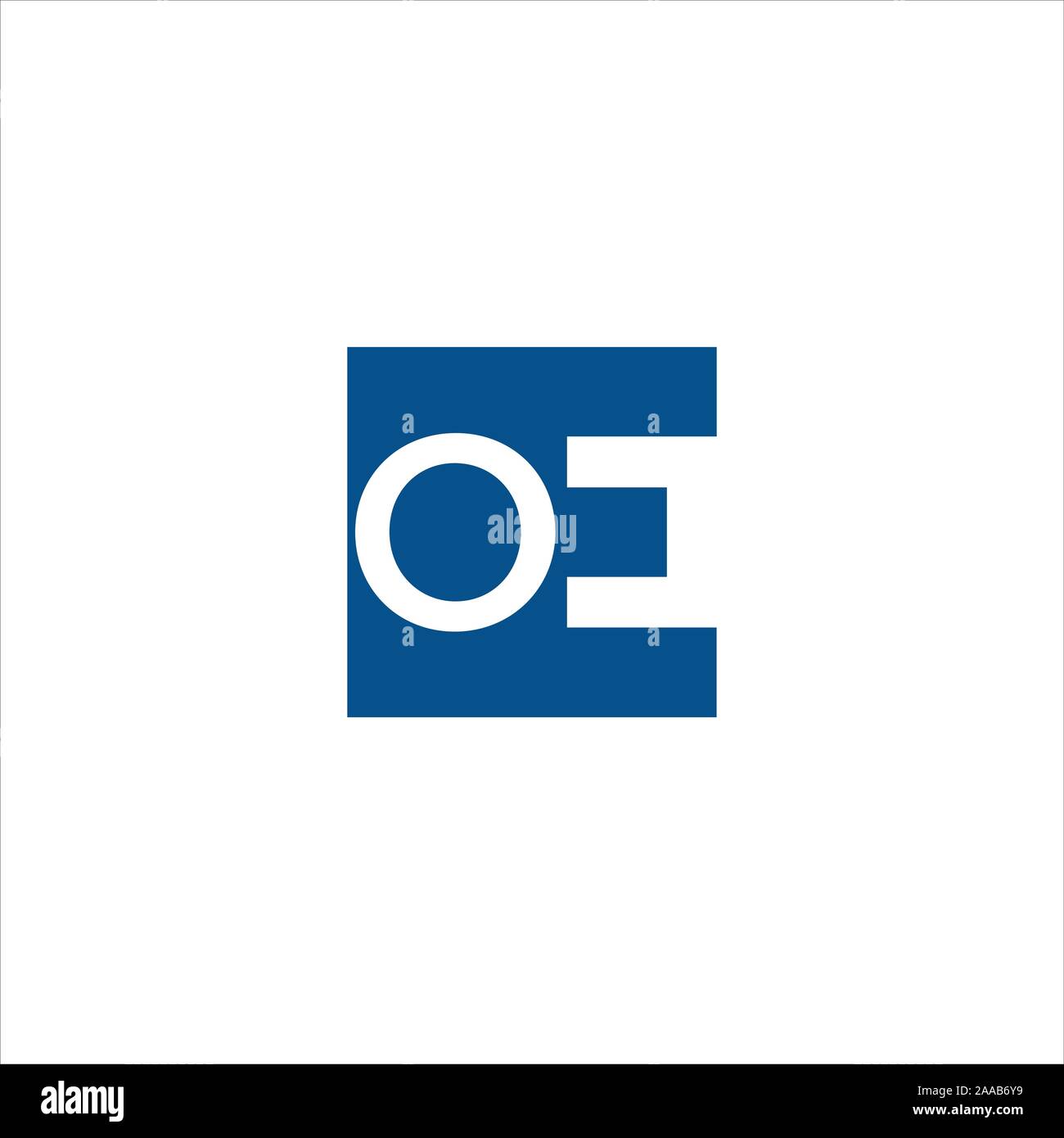 Initial eo oder oe Logo vektor design Vorlage Stock Vektor