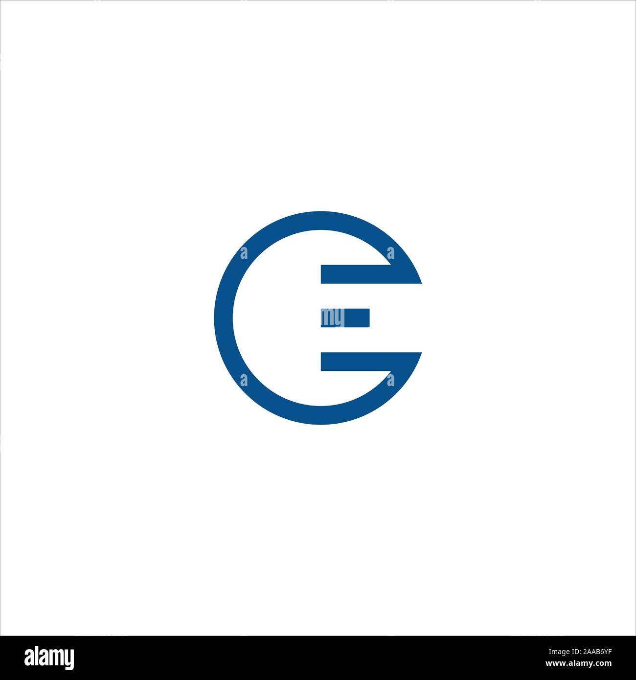 Initial eo oder oe Logo vektor design Vorlage Stock Vektor