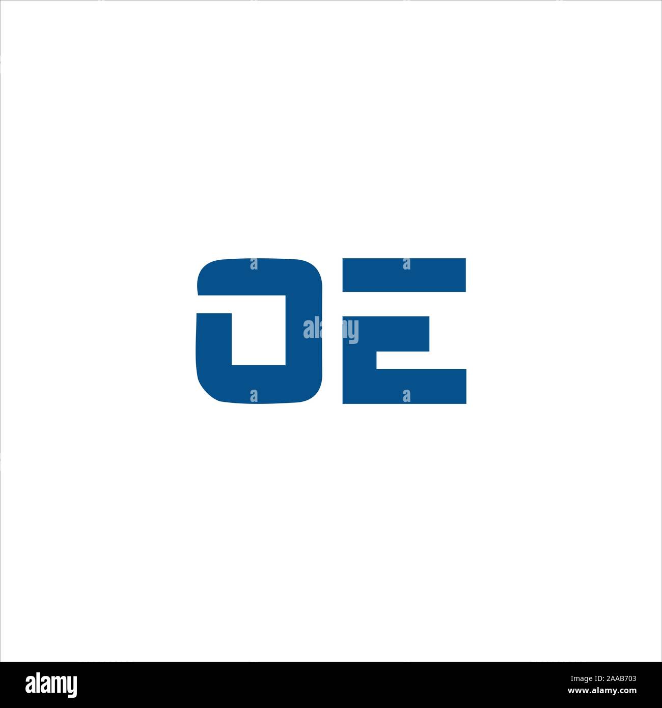 Initial eo oder oe Logo vektor design Vorlage Stock Vektor