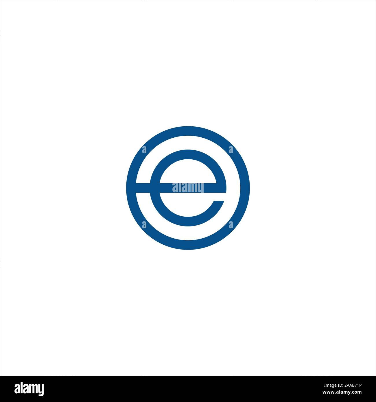 Initial eo oder oe Logo vektor design Vorlage Stock Vektor