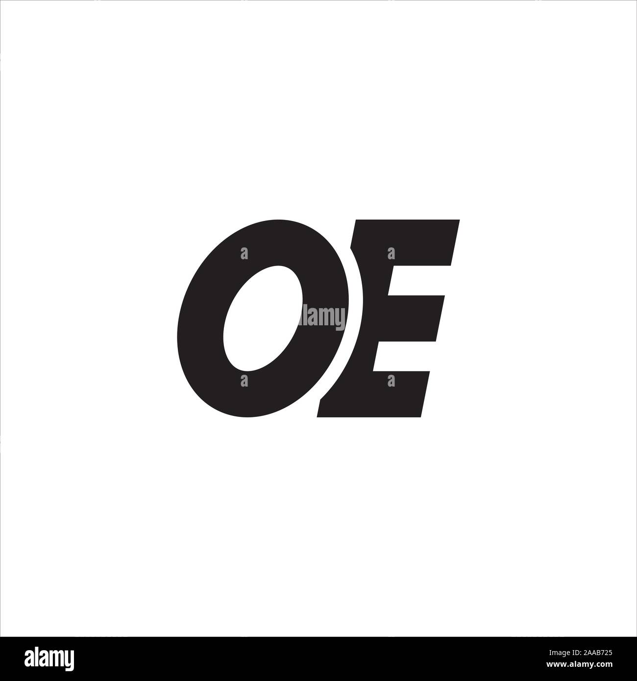 Initial eo oder oe Logo vektor design Vorlage Stock Vektor