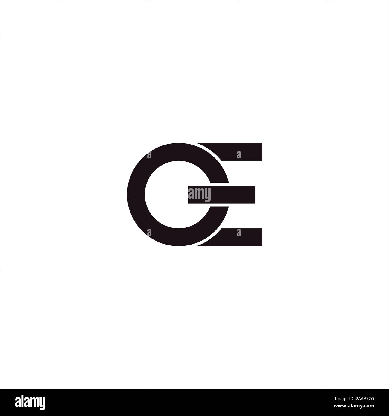 Initial eo oder oe Logo vektor design Vorlage Stock Vektor