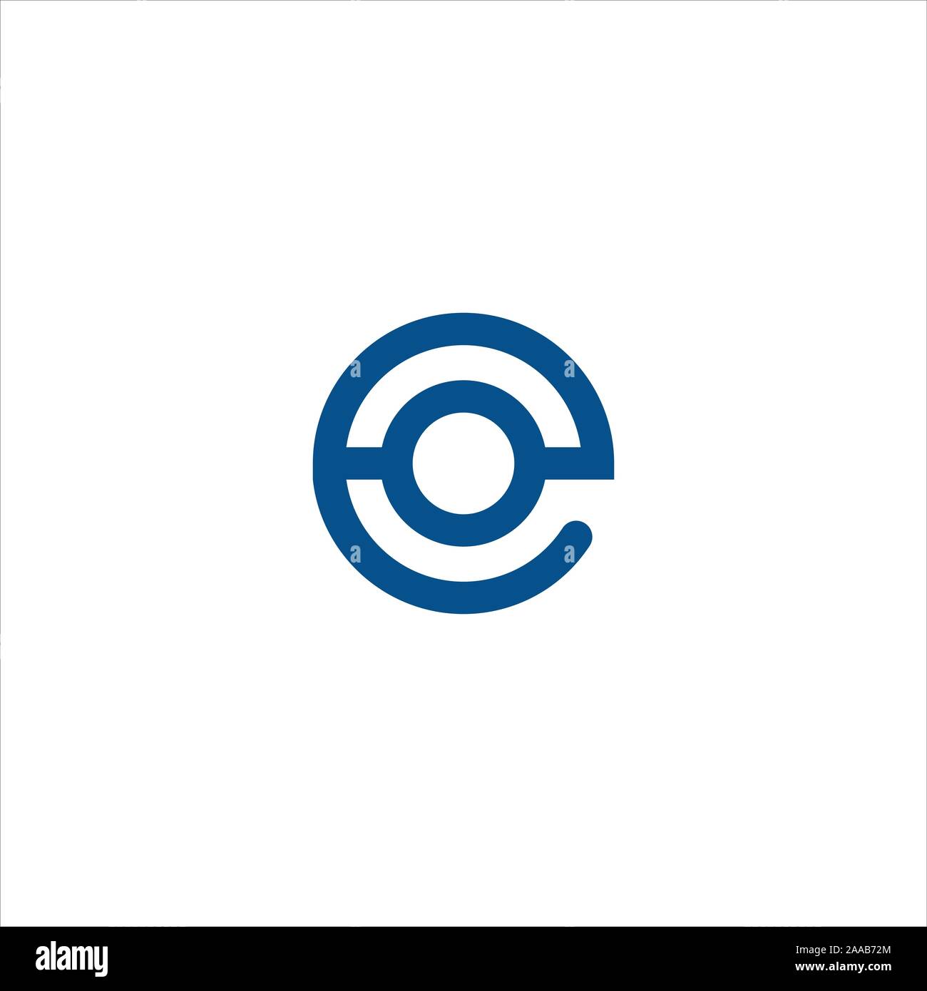 Initial eo oder oe Logo vektor design Vorlage Stock Vektor