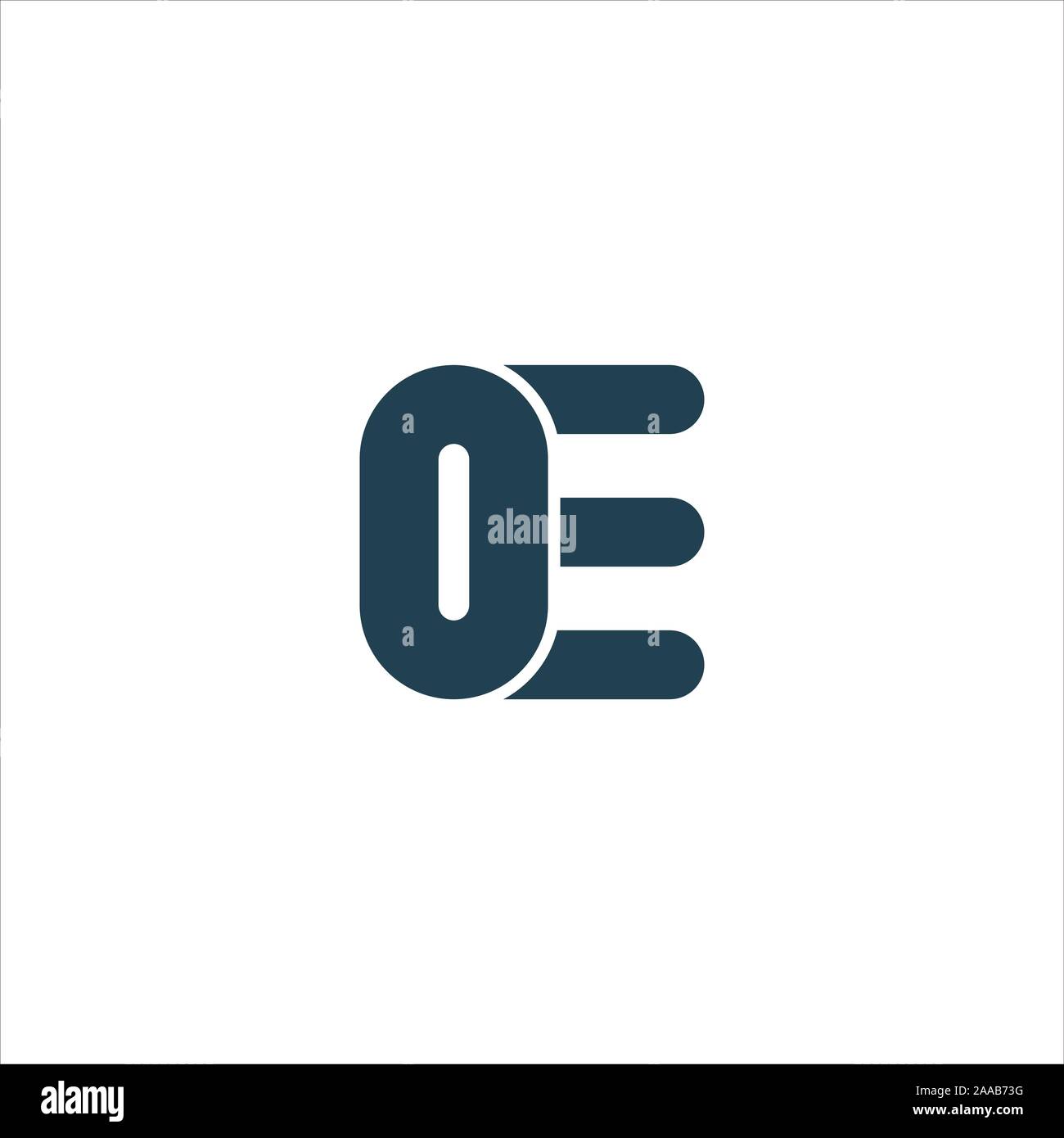 Initial eo oder oe Logo vektor design Vorlage Stock Vektor