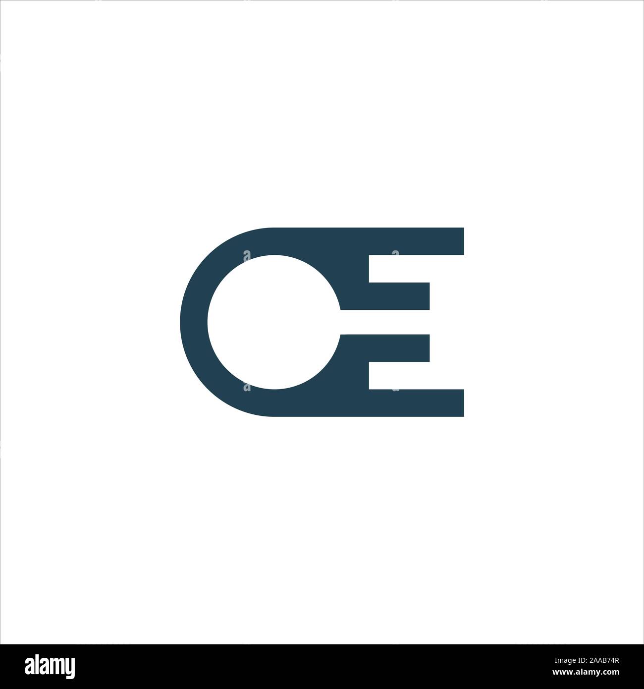 Initial eo oder oe Logo vektor design Vorlage Stock Vektor