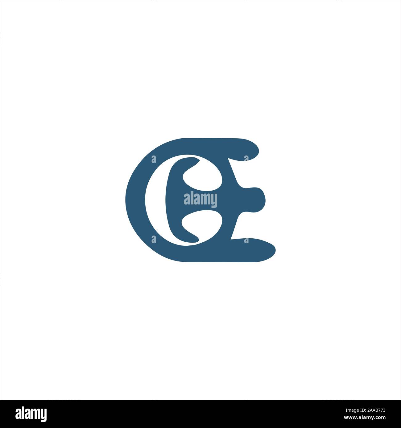 Initial eo oder oe Logo vektor design Vorlage Stock Vektor