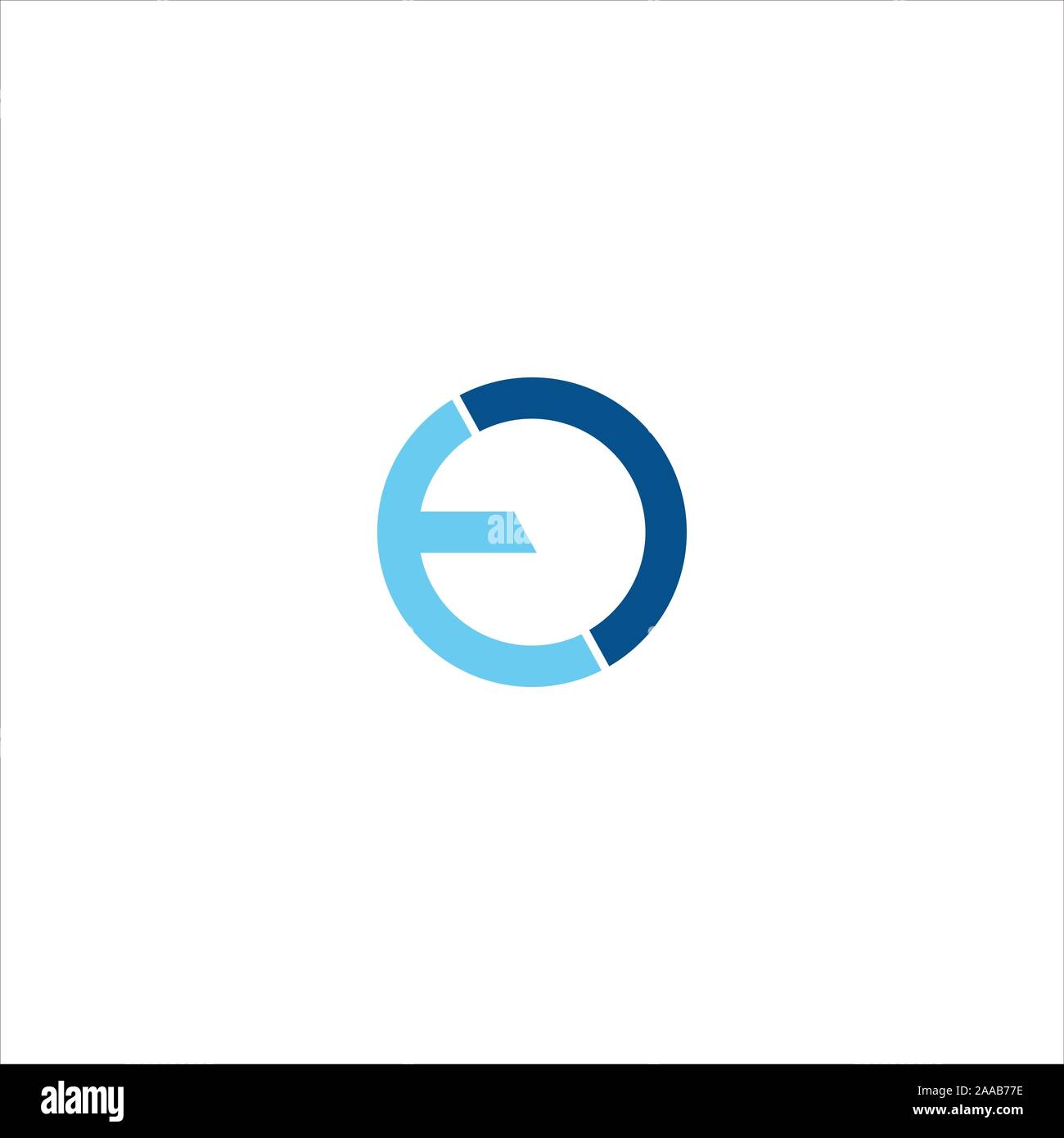 Initial eo oder oe Logo vektor design Vorlage Stock Vektor