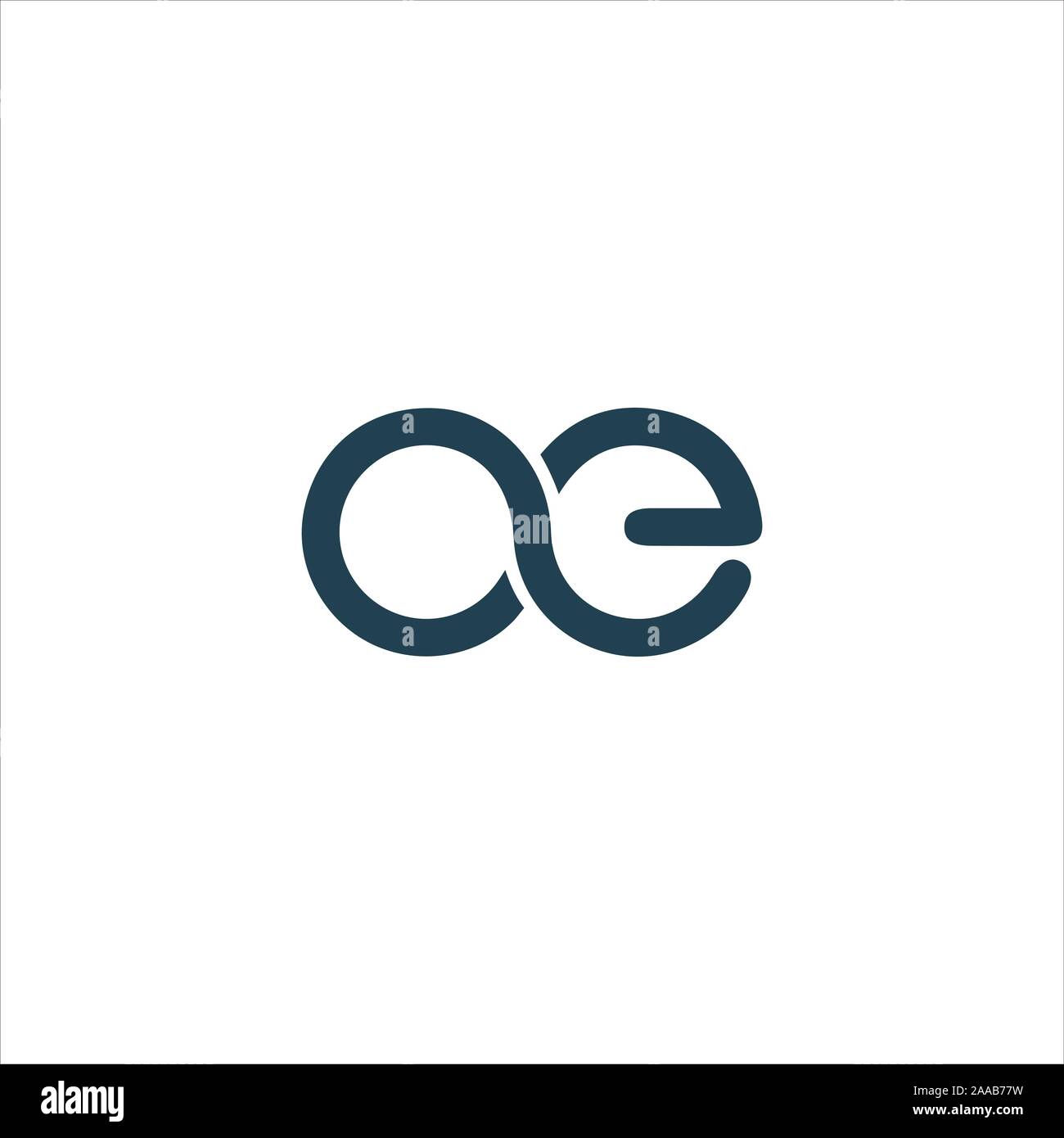 Initial eo oder oe Logo vektor design Vorlage Stock Vektor