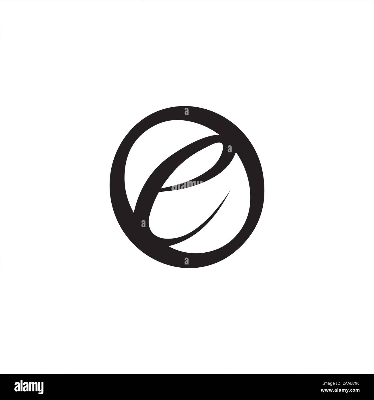 Initial eo oder oe Logo vektor design Vorlage Stock Vektor