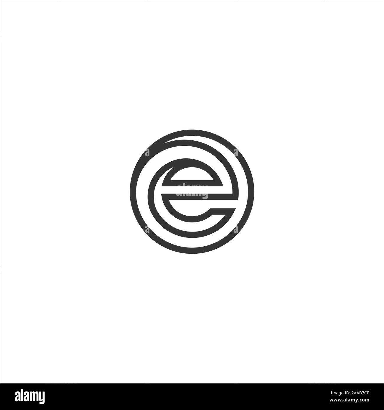 Initial eo oder oe Logo vektor design Vorlage Stock Vektor