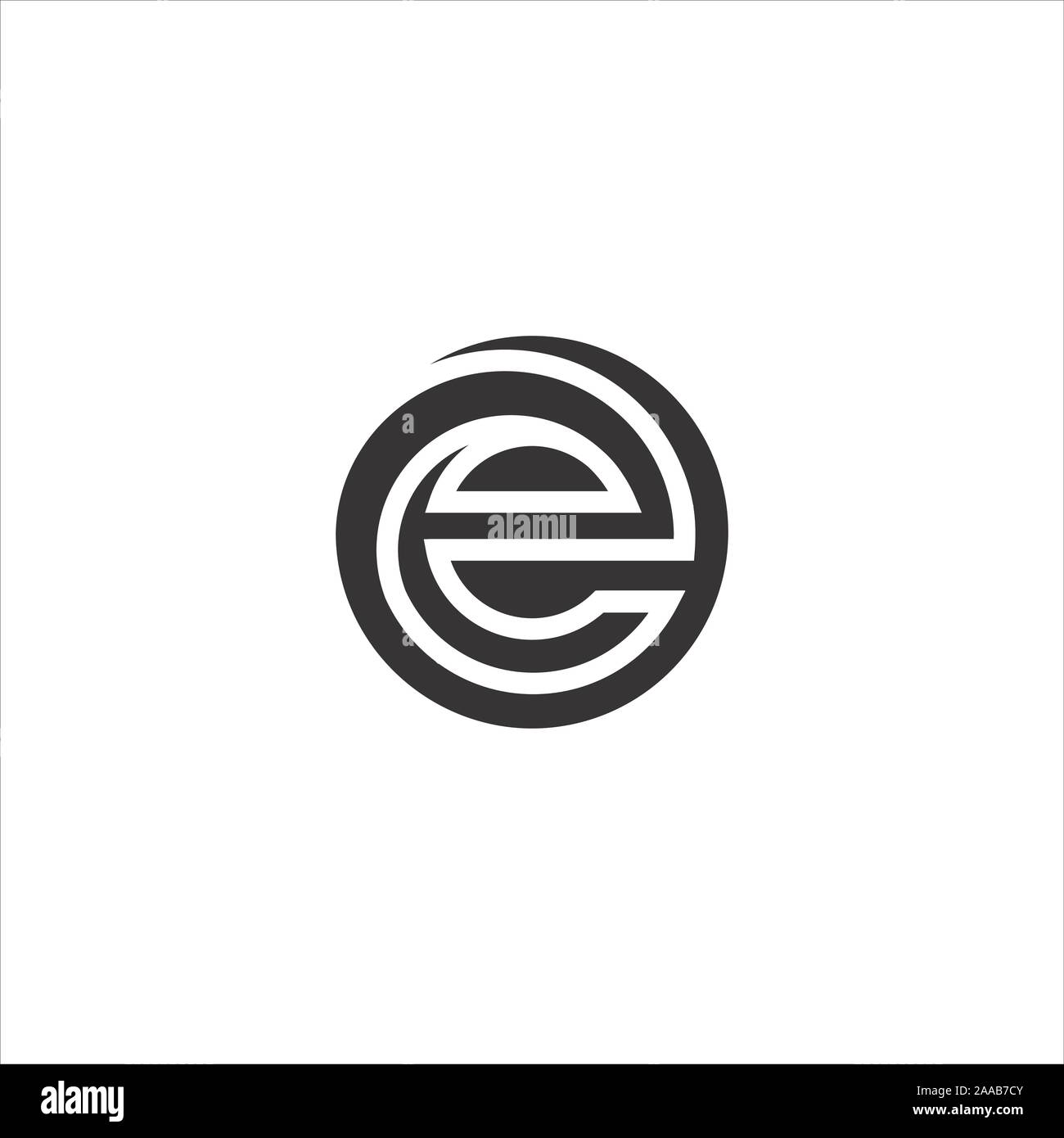 Initial eo oder oe Logo vektor design Vorlage Stock Vektor