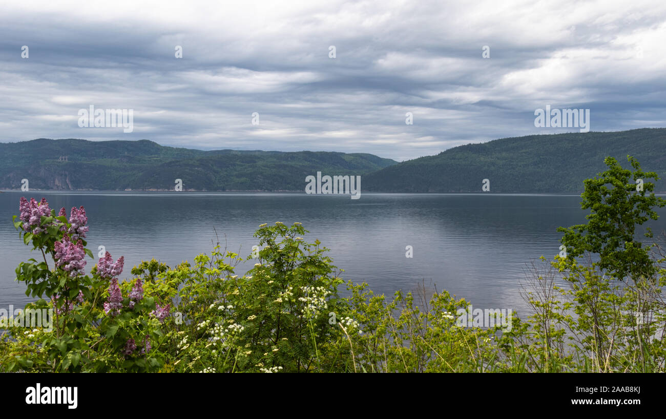 Schöne Landschaft in Saguenay Region Quebec Kanada Stockfoto