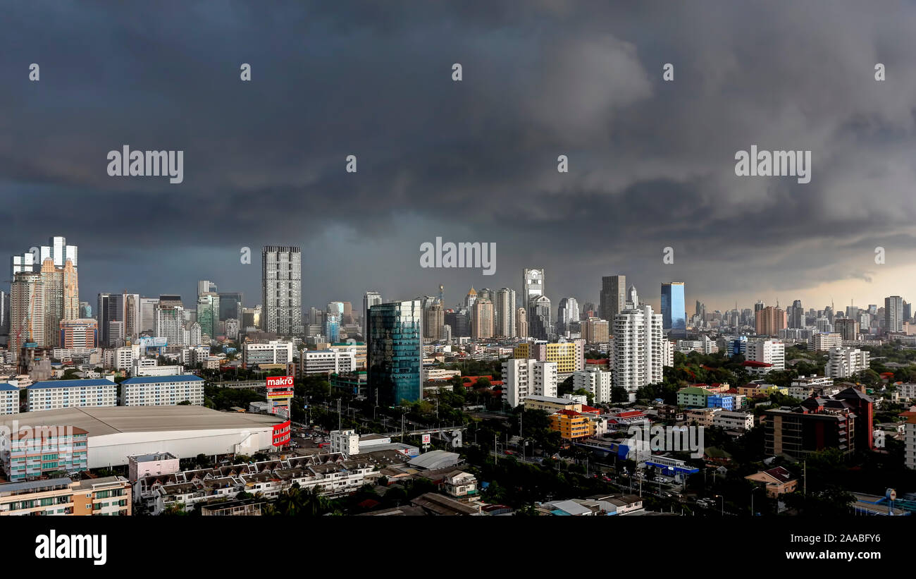 Bangkok Monsoon Season Storm Stockfoto