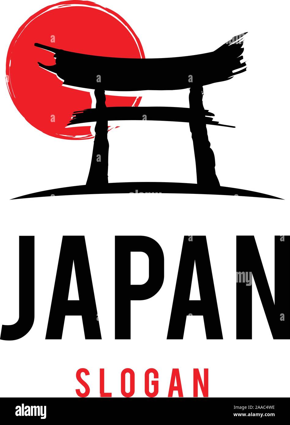 Reise nach Japan Logo Stock Vektor