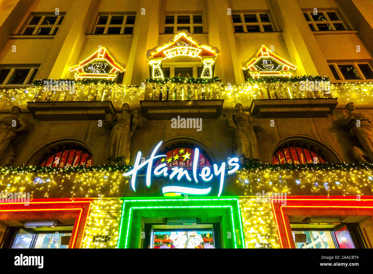Hamley's Toy Shop, store Na Prikope Straße in Prag in der Tschechischen Republik Stockfoto
