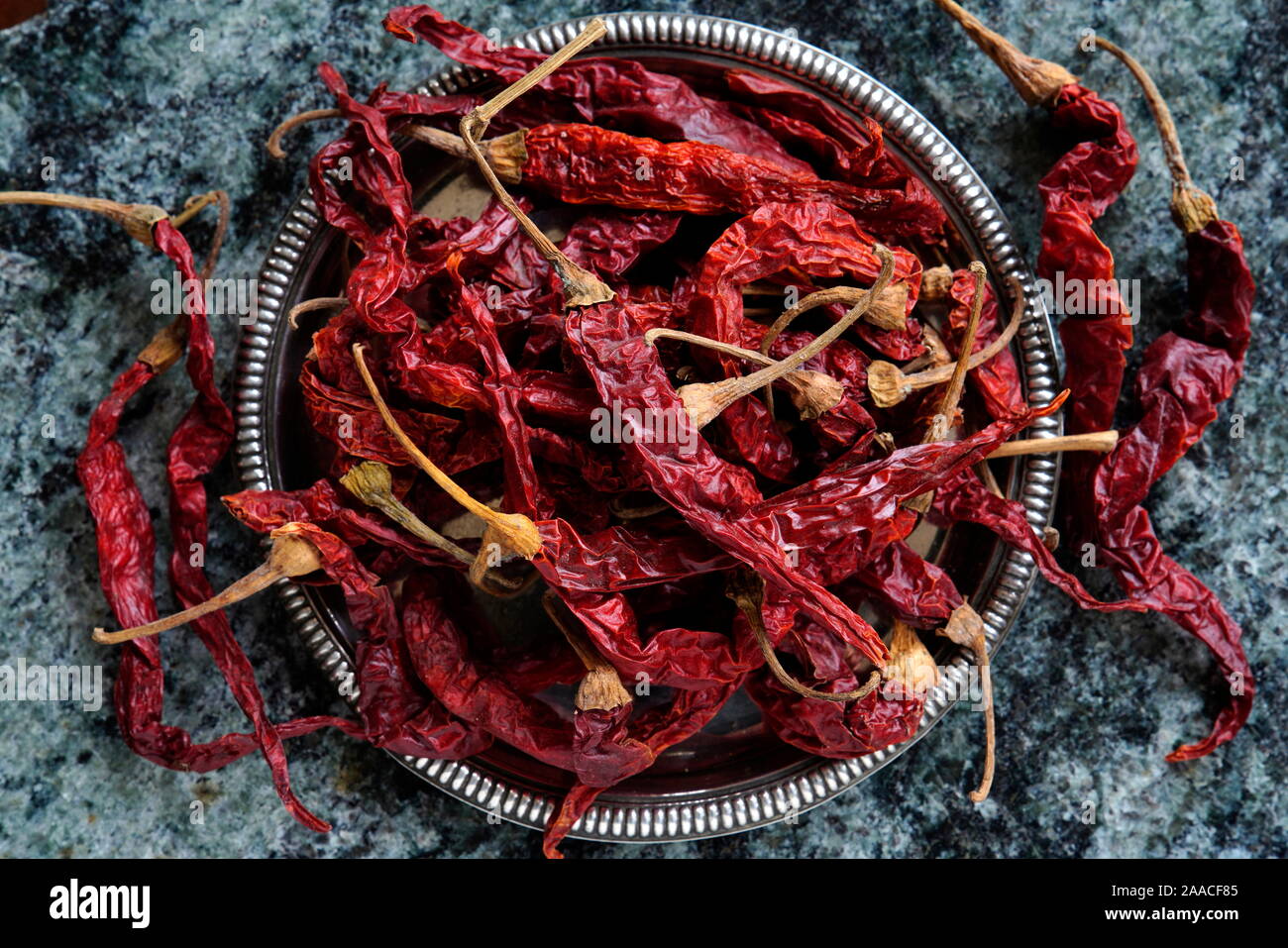 Byadgi Chili, Indien, Asien Stockfoto